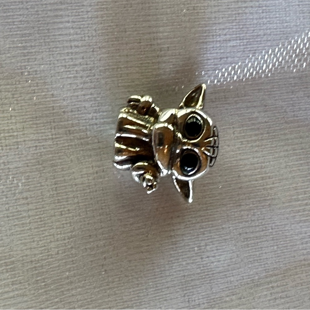 Pandora Yoda Charm Black Eye Accents